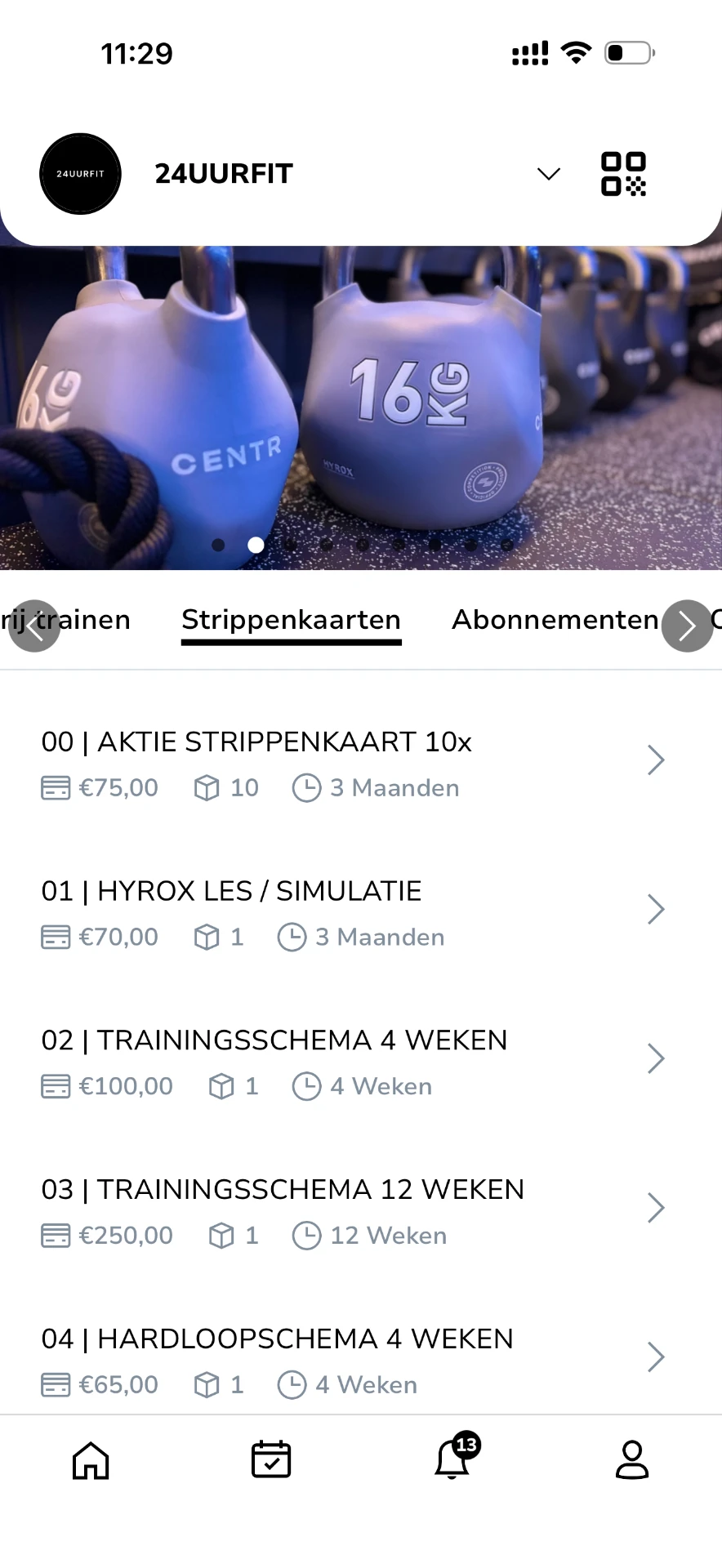 Strippenkaarten in de AppyBee-app